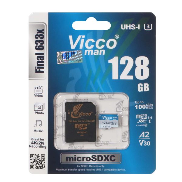 کارت حافظه 128 گیگابایت Viccoman مدل Final 633X